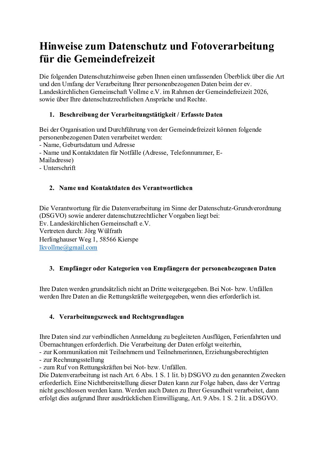 Ev. Landeskirchliche Gemeinschaft Vollme